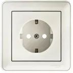 W59 Розетка скрытая с заземлением белая