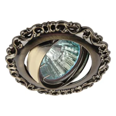 Светильник литой MR16,12V/220V, 50W бронза (100/2100)