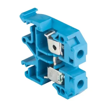 Клемма винтовая JXB-10/35 мм.кв синяя
