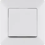 Valena LIFE Выключатель 10АХ 250В с лицевой панелью Безвинтовые зажимы Белый