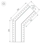 Угол SL-LINIA55-FANTOM-135 (ARL, Металл)