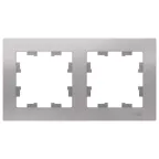 Рамка двухпостовая ATLASDESIGN универсальная алюминий