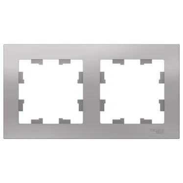 Рамка двухпостовая ATLASDESIGN универсальная алюминий