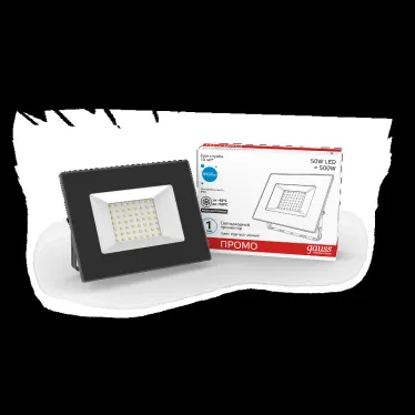 Прожектор светодиодный ДО 50 Вт 4250 лм 6500К AC 220В IP65 136х153х30мм Elementary PROMO G2 Gauss