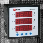 Амперметр AD-723 цифровой на панель (72х72) трехфазный PROxima