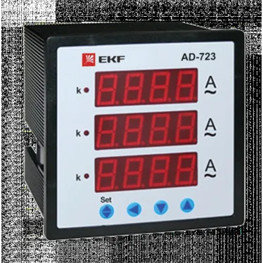 Амперметр AD-723 цифровой на панель (72х72) трехфазный PROxima