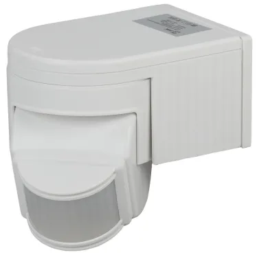 Датчик движения белый макс. нагрузка 1100Вт угол обзора 180град. дальность 12м IP44 MD 012