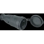 Розетка Navigator 61 369 NCA-SKR01-16A-E-IP44-BL переносная с заземлением черная каучук