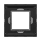 Рамка из металла, ''Avanti'', светло-серебристая, 2 модуля