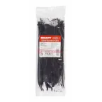 Хомут-стяжка кабельная нейлоновая 250x4,8 мм, черная, упаковка 100 шт, REXANT