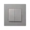 Клавиша двойная, Scudo, серый
