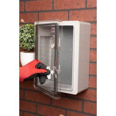 Бокс пластиковый с монтажной платой прозр. дверь 350х250х150 мм IP65 PROxima