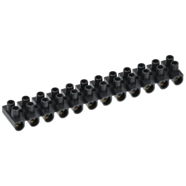 Зажим винтовой ЗВИ-5 1.5-4.0мм.кв. 12пар не поддерживающий горения черный