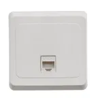 ЭТЮД Розетка компьютерная RJ45 категория 5 белая