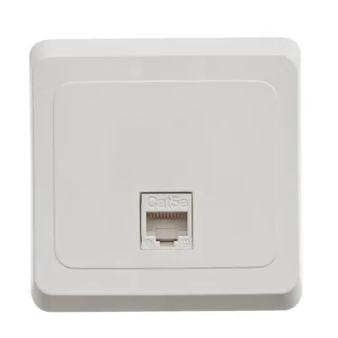 ЭТЮД Розетка компьютерная RJ45 категория 5 белая