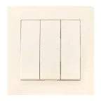 Валенсия выключатель 3-кл. 10А кремовый