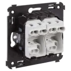 Avanti Выключатель двухклавишный в стену, Белое облако