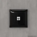 Avanti Телефонная розетка RJ-12 без шторки в стенуодинарная Черный квадрат