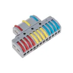 Клемма СМК 3х4 проходная разветвительная 3 полюса, с монтажной площадкой (1 ввод, 4 вывода на полюс)