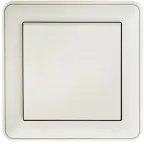 W59 Розетка скрытая с заземлением с крышкой IP44 белая