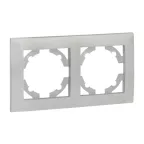 Валенсия Рамка 2-местная сталь