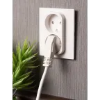 Стокгольм Розетка 2-местная б/з 10А белая с защ. штор.