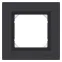 ATLASDESIGN AQUA 1-постовая РАМКА IP44, КАРБОН