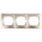 Рамка на 3 поста гор., СУ, Plano, шампань, 1-503-04