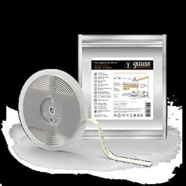 Лента светодиодная LED 5050/60-SMD 14.4 Вт/м 510 лм/м 3000К DC 12В IP20 8мм (ZIP bag 5м) Elementary Gauss