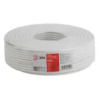 Кабель коаксиальный RG-6U 75 Ом Cu/(оплётка Cu 64%) PVC цвет белый бухта 100 м