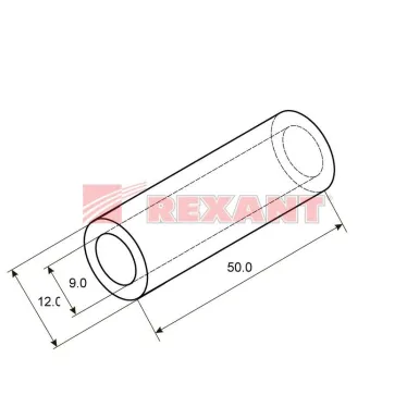 Гильза ГМЛ 35-10 (35 кв мм - 10 мм) ГОСТ 23469.3-79 5шт, REXANT