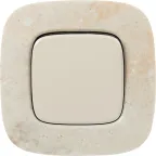 Valena ALLURE Выключатель 10АХ 250В с лицевой панелью Безвинтовые зажимы Слоновая кость