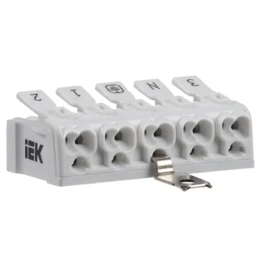 Клемма пружинная соединительная КСПз5-3L+N+PE