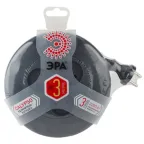 Удлинитель (черный) рулетка, без заземл, 2x0.75мм2, 3гн, 3м (10/600) UR-3-3 м-B