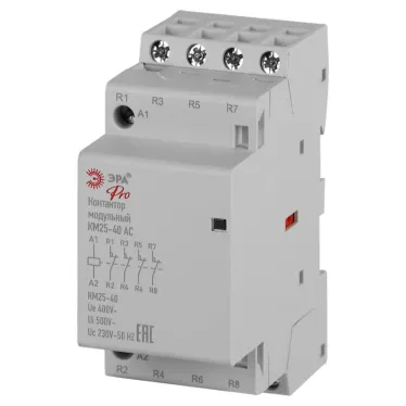 Контактор модульный PRO NO-902-330 КМ25-04 АС