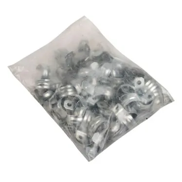 Скоба металлическая однолапковая d25-26мм (100шт) PROxima