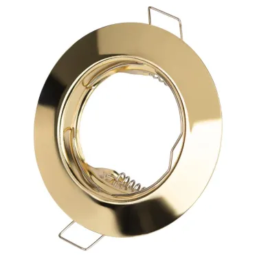 Светильник штампованный MR16,12V/220V, 50W золото ST3 GD