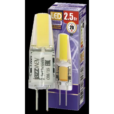 Лампа светодиодная LED 2.5вт G4 12B 200Lm холодный COB
