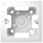 Коробка монтажная для накладного монтажа 1 модуль, белый