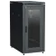 Шкаф сетевой 19дюйм LINEA N 24U 600х1000 мм стекл дверь задняя перф черный