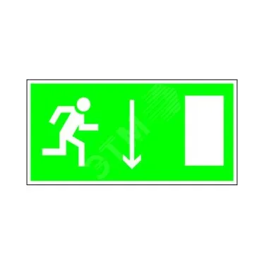 Пиктограмма (Пластина) Указатель двери эвакуационного выхода (прав.) BL-3015B.E09 | a14587 | Белый Свет