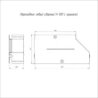 Переходник левый с крышкой Стандарт 400х300х100