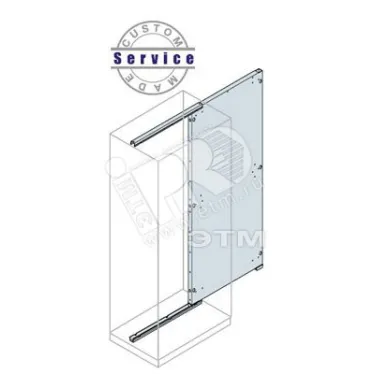 Плата монтажная+направляющие 1800x600мм ВхШ | EA1960 | ABB