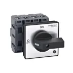 ВЫКЛЮЧАТЕЛЬ-РАЗЪЕДИНИТЕЛЬ 4P 63A IP20 С ЧЁРНОЙ РУКОЯТКОЙ НА ДВЕРЦУ 4 ВИНТАМИ