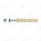 Дюбель-гвоздь 6х40 потайной бортик, нейлон (150шт)