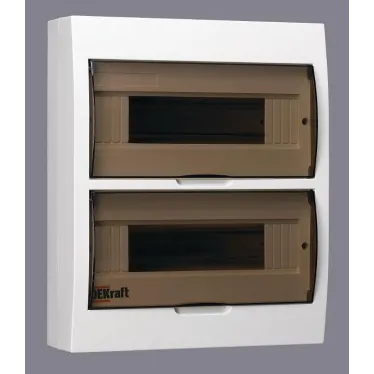 Щит распределительный навесной ЩРн-П-24 IP41 пластиковый прозрачная дверь