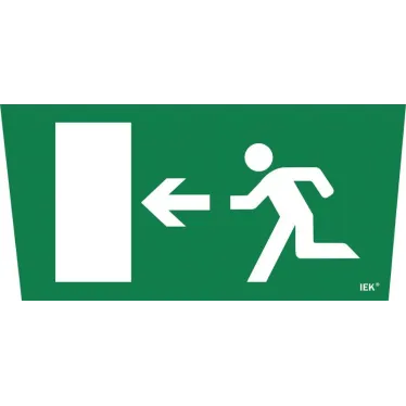 Этикетка самоклеящаяся 310х280мм ''Выход/стрелка налево'' IEK