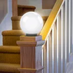 Светильник садово-парковый шар белый D400mm Е27 НТУ 01-150-401