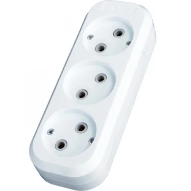 Колодка 3 гнезда без заземления 10А Эксперт