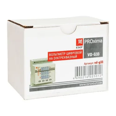Вольтметр цифровой VD-G33 на DIN трехфазный PROxima